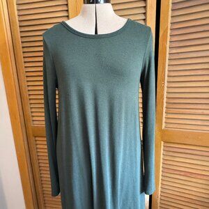 GAP Soft Swing T-Shirt Dress Dark Green Size M